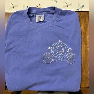 Embroidered Cinderella Carriage Tshirt